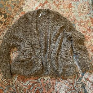 Free people fuzzy cardigan